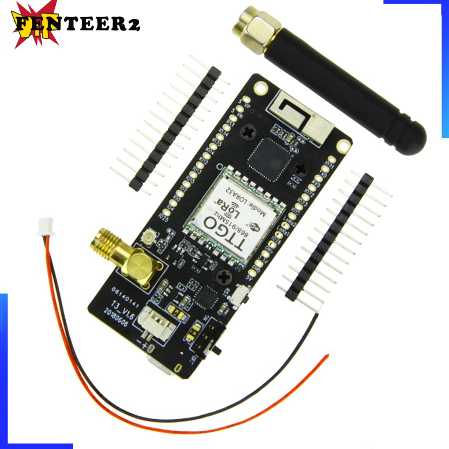 (Fenteer2 3c) Ttgo Lora32 433mhz Esp32 Oled 0.96 Inch