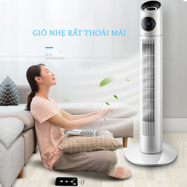 Quạt tháp AUX có điều khiển đèn Led - Quạt không cánh