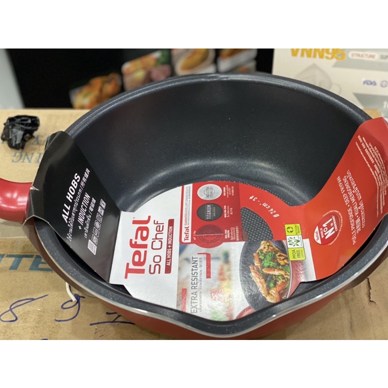 CHẢO SÂU LÒNG TÈAL SO CHEF 24CM