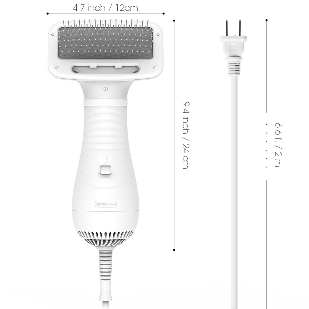 Hạn Chế Rụng Lông Máy Sấy Kiêm Lược Chải Lông Chó Mèo, Bộ sản phẩm chăm sóc cắt tỉa lông PET