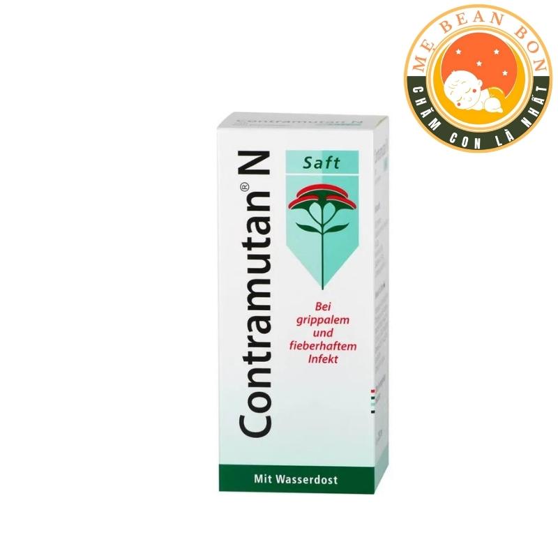 Siro Contramutan N saft của đức chống cảm cúm sốt ho viêm đường hô hấp, nhức đầu đau nhức mỏi người - mẹ bean bon