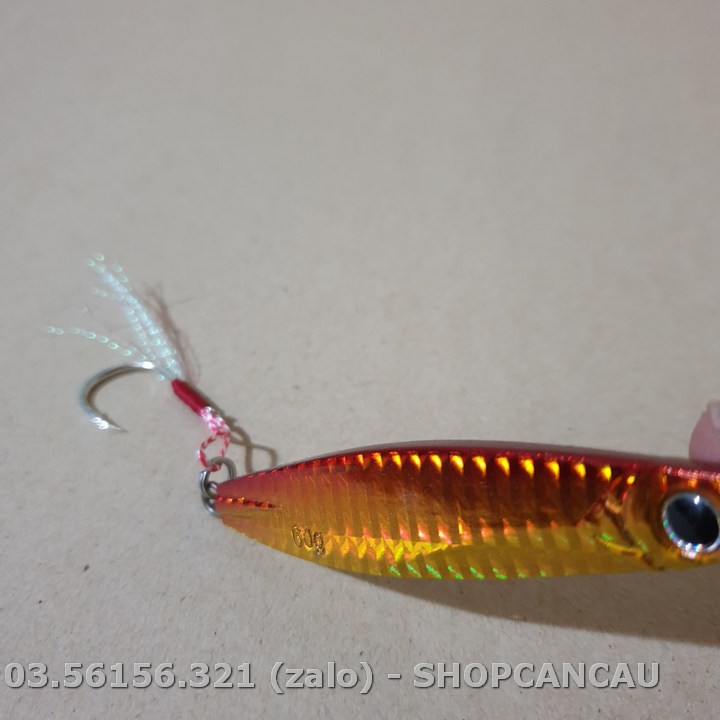 Mồi Câu Lure Mồi Cá Sắt JIG 60g