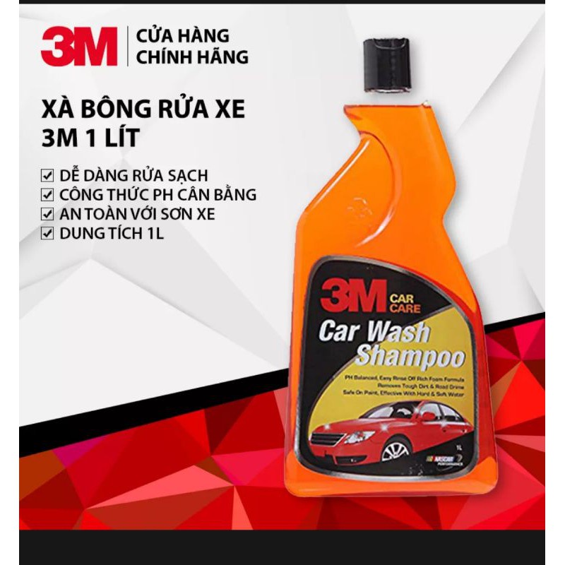 Nước rửa xe ô tô - 3M Car Wash Shampoo 1 Lít