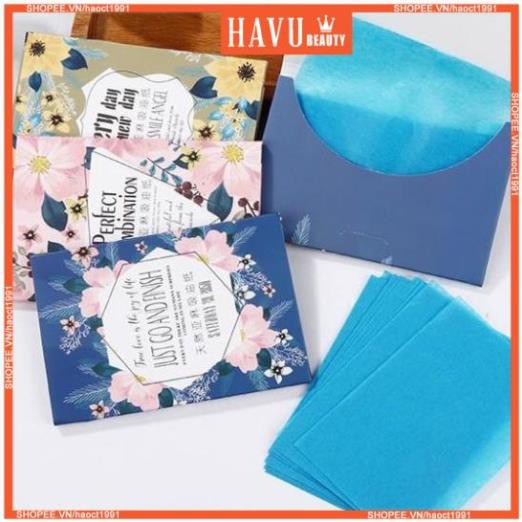 50 tờ giấy thấm dầu Hàng Nội Địa Trung ( 1 gói 50 tờ ) - HAVU Beauty