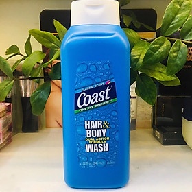 Sữa Tắm Coas, Tắm Gội Nam Toàn Thân COAST HAIR & BODY WASH 532ml,946ml Của Mỹ