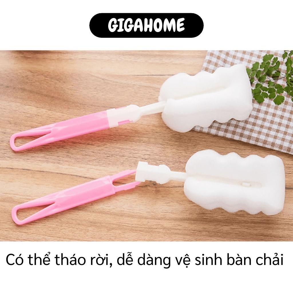 Cọ mút xốp bông  GIÁ VỐN]  Cây cọ đa năng dùng để rửa ly, chai, bình sữa tiện dụng 8352