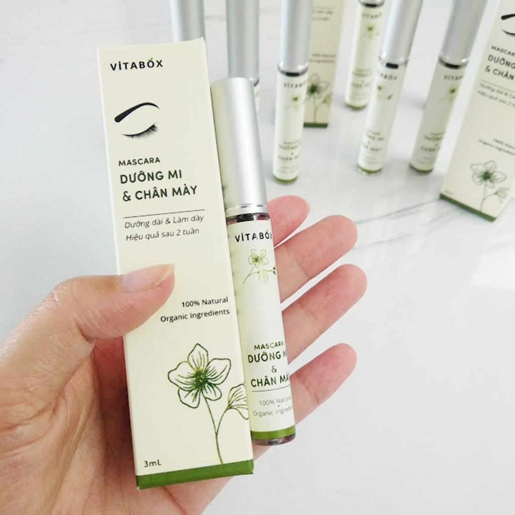 Dưỡng mi và lông mày VITABOX - dưỡng dài, làm dày, giảm rụng hiệu quả, đầu chuốt mảnh - mascara eyelash grow serum | BigBuy360 - bigbuy360.vn