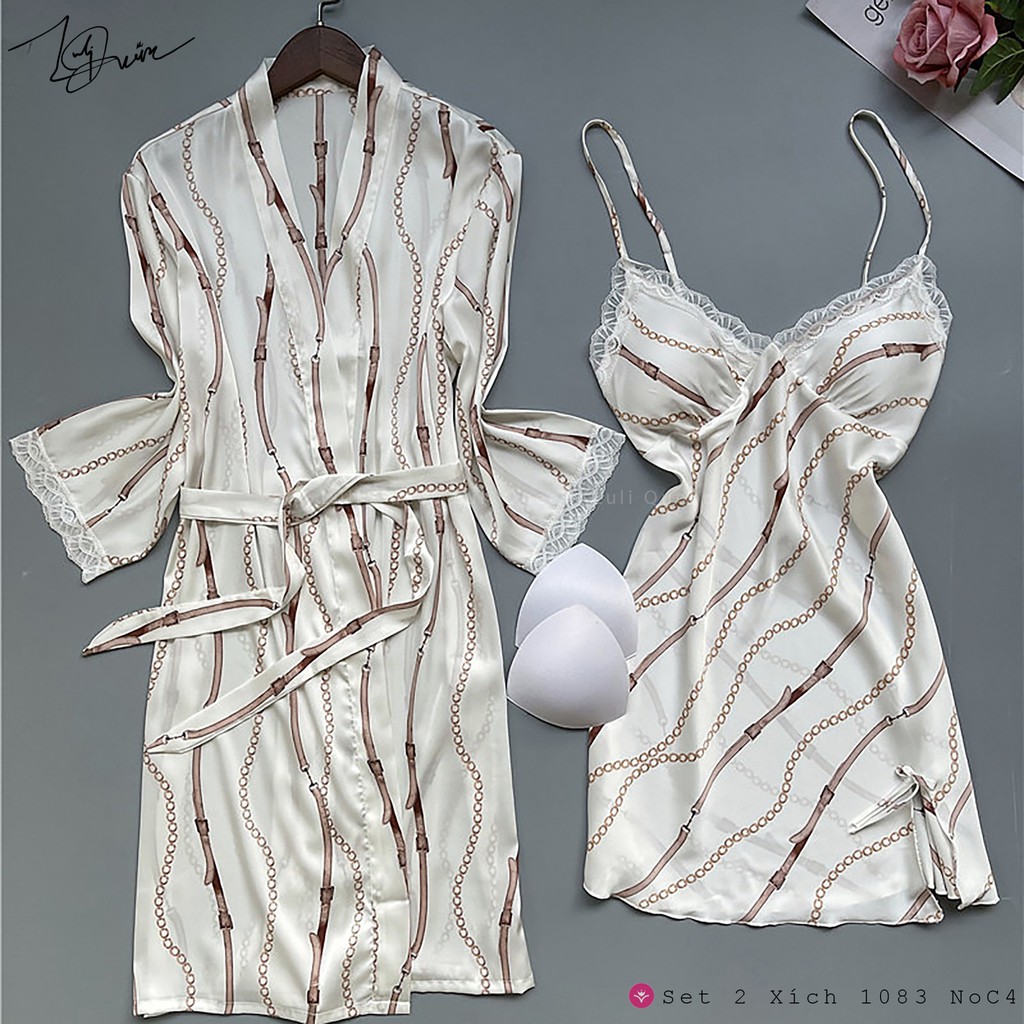 Bộ ngủ lụa cao cấp set 2 xich 1083