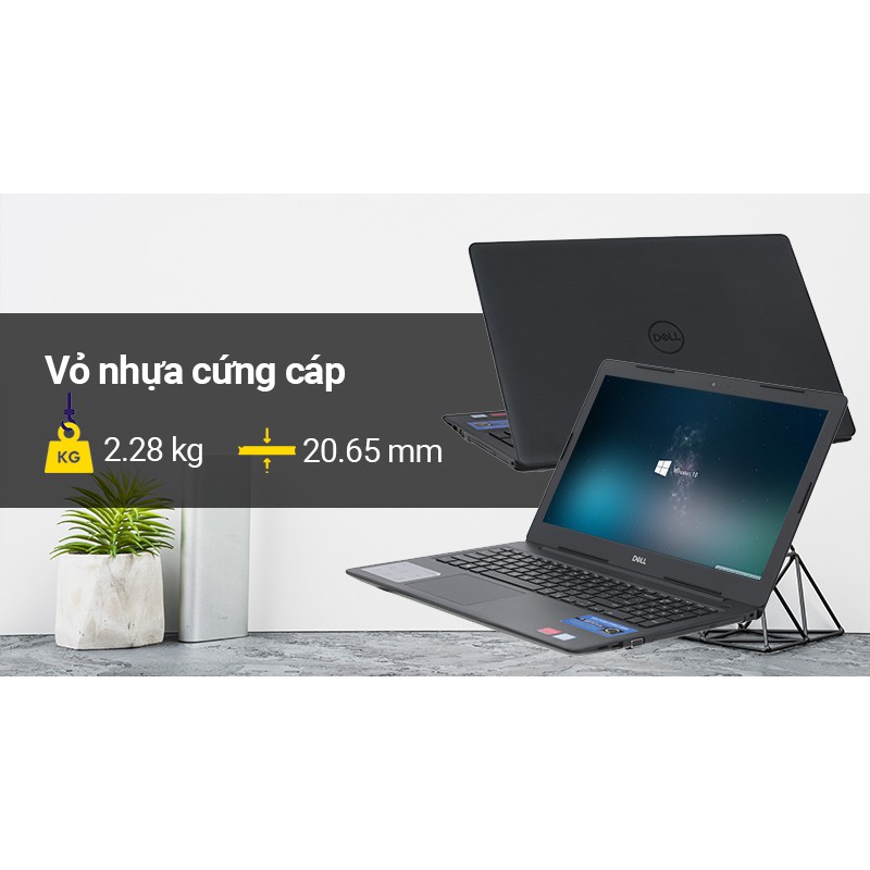 Laptop Dell Vostro 15 V3580I Black (intel core i5-8265, 4Gb Ram, 1TB, VGA AMD 2Gb, 15.6 inch FHD, Win10, Fullbox)