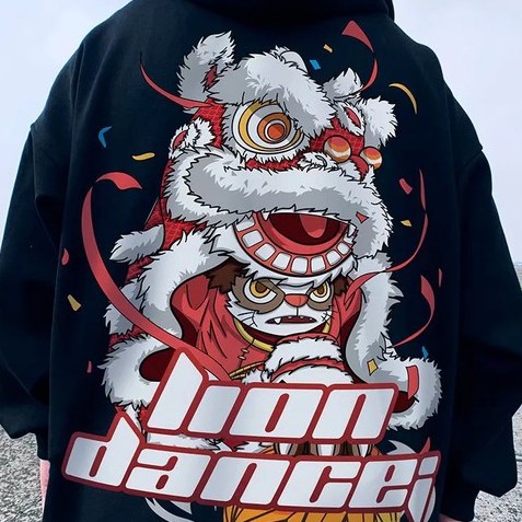 Áo khoác hoodie dáng rộng phối khóa kéo kiểu Nhật Hàn thời trang thu đông mới có size lớn 8xl cho nam