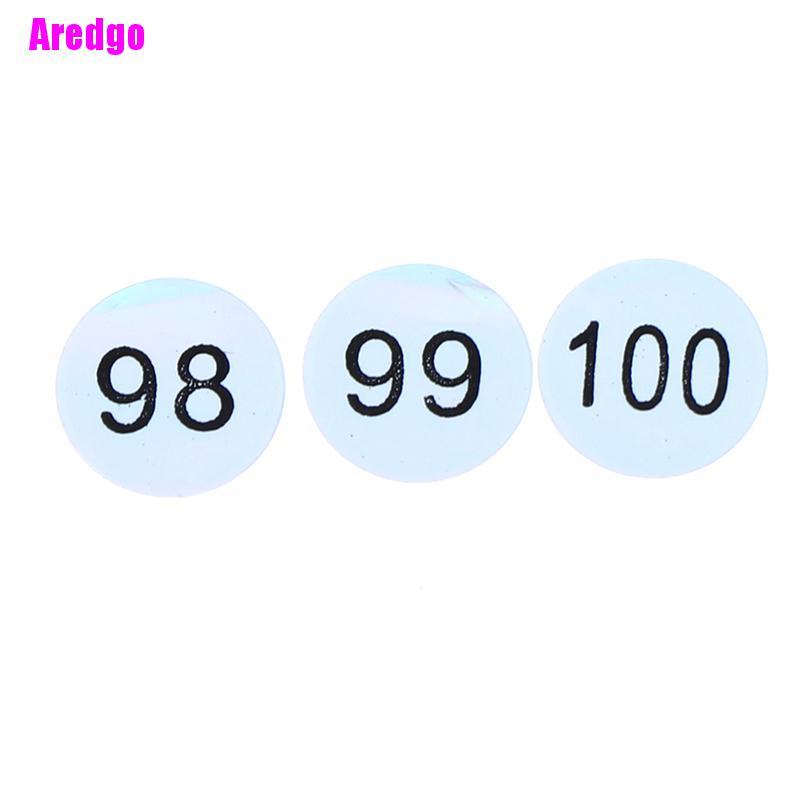 [Hàng mới về] Nhãn dán đánh dấu số sơn móng tay/ son môi chống thấm nước tiện dụng