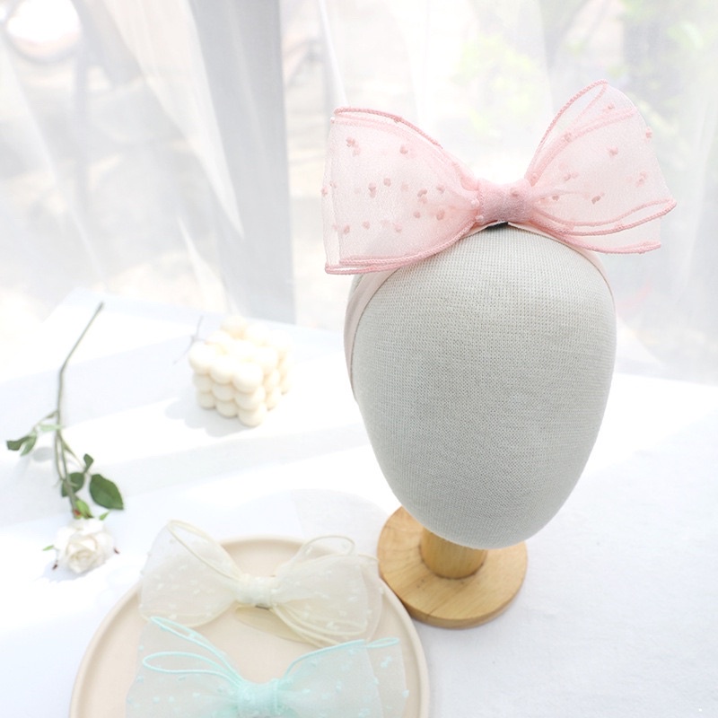 Băng đô nơ chấm đáng yêu cho bé