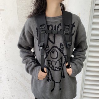 BALO TRƠN ĐEN BASIC KHÓA CÀI 2 BÊN UNISEX