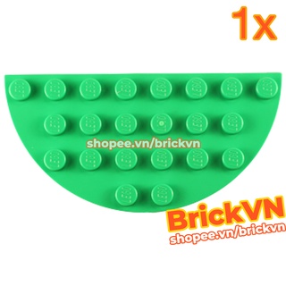 [1 Cái] LEGO Miếng Bán Nguyệt 4x8 Xanh Lục ID 6133847 22888