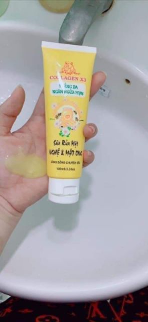 Sữa rửa mặt nghệ và mật ong collagen x3 | BigBuy360 - bigbuy360.vn