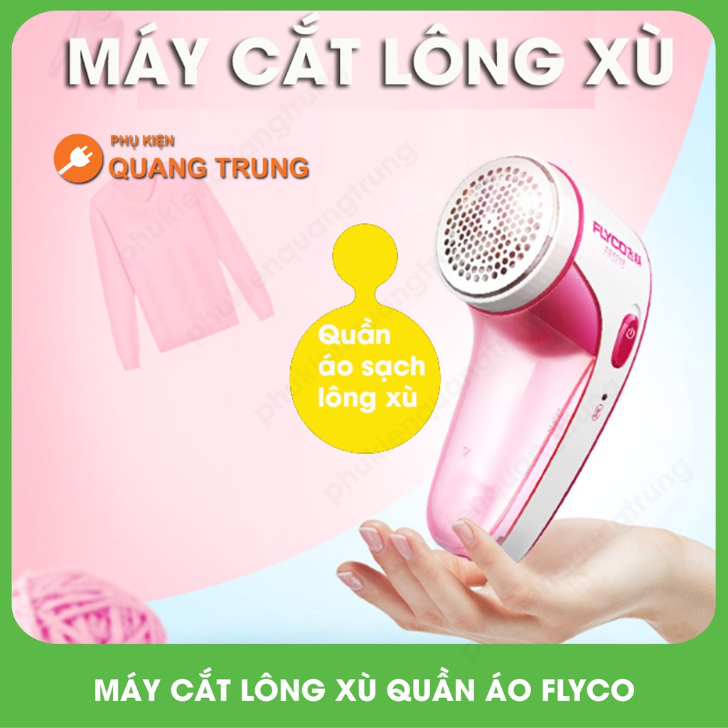 Máy cắt lông xù,sơ sợi quần áo Flyco FR5218,cực sạch,cực mạnh