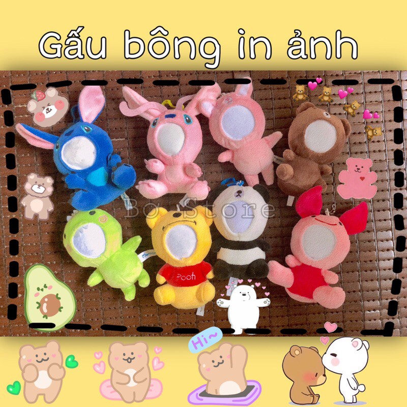 GẤU BÔNG IN ẢNH THEO YÊU CẦU