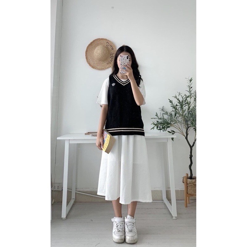 [Rẻ Vô Địch Chân Váy Xòe Kaki 🦋 Váy Nữ Ulzzang Cạp Chun Co Dãn 3 Màu 🦋 | BigBuy360 - bigbuy360.vn