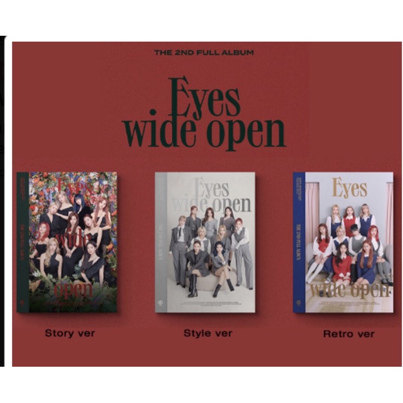 Sẵn album Eyes Wide Open Twice chọn ver nguyên seal