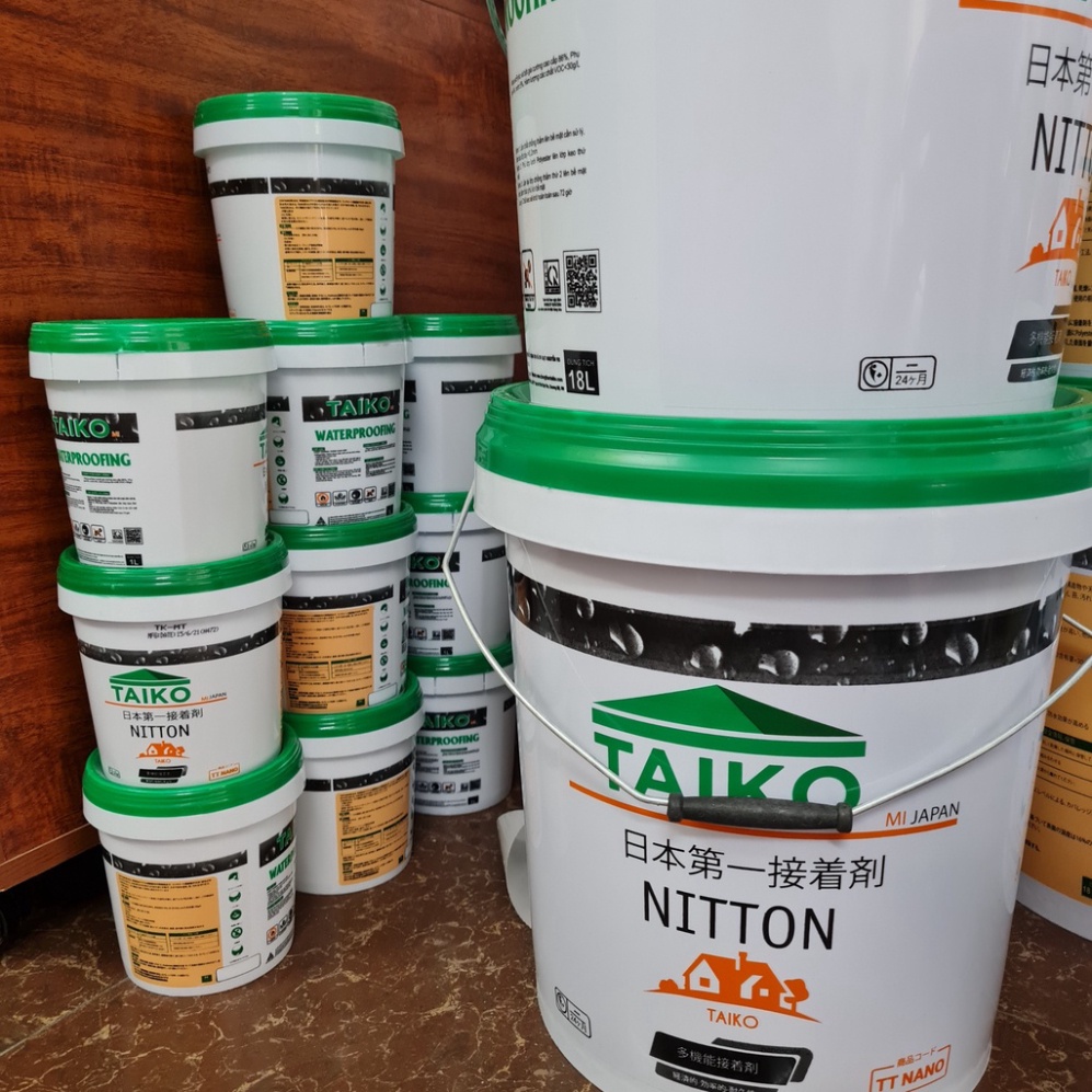 TaiKomi -  chống thấm vết nứt mái nhà, sàn nhà vệ sinh, máng xối, mái tôn-  dung tích 1000ml