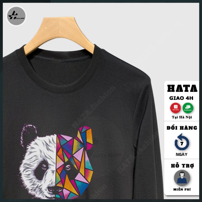 Áo nỉ dài tay chất đẹp, Áo nam sweater form ôm hot trend in Gấu Fresh mã NZ683