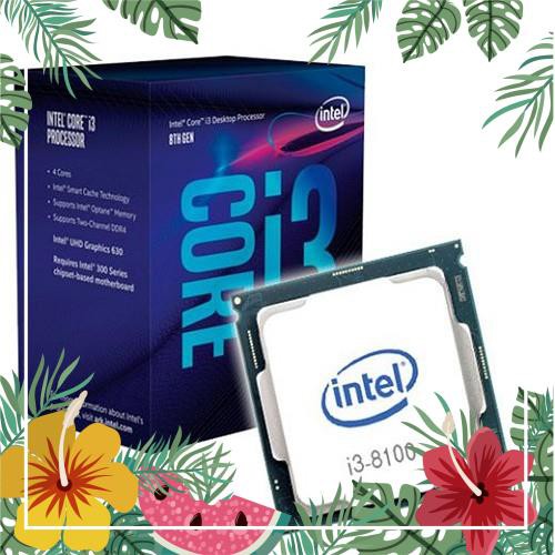 CPU intel core i3-8100,9100,9100F socket 1151 V2 chạy main h310, b360, b365, z370