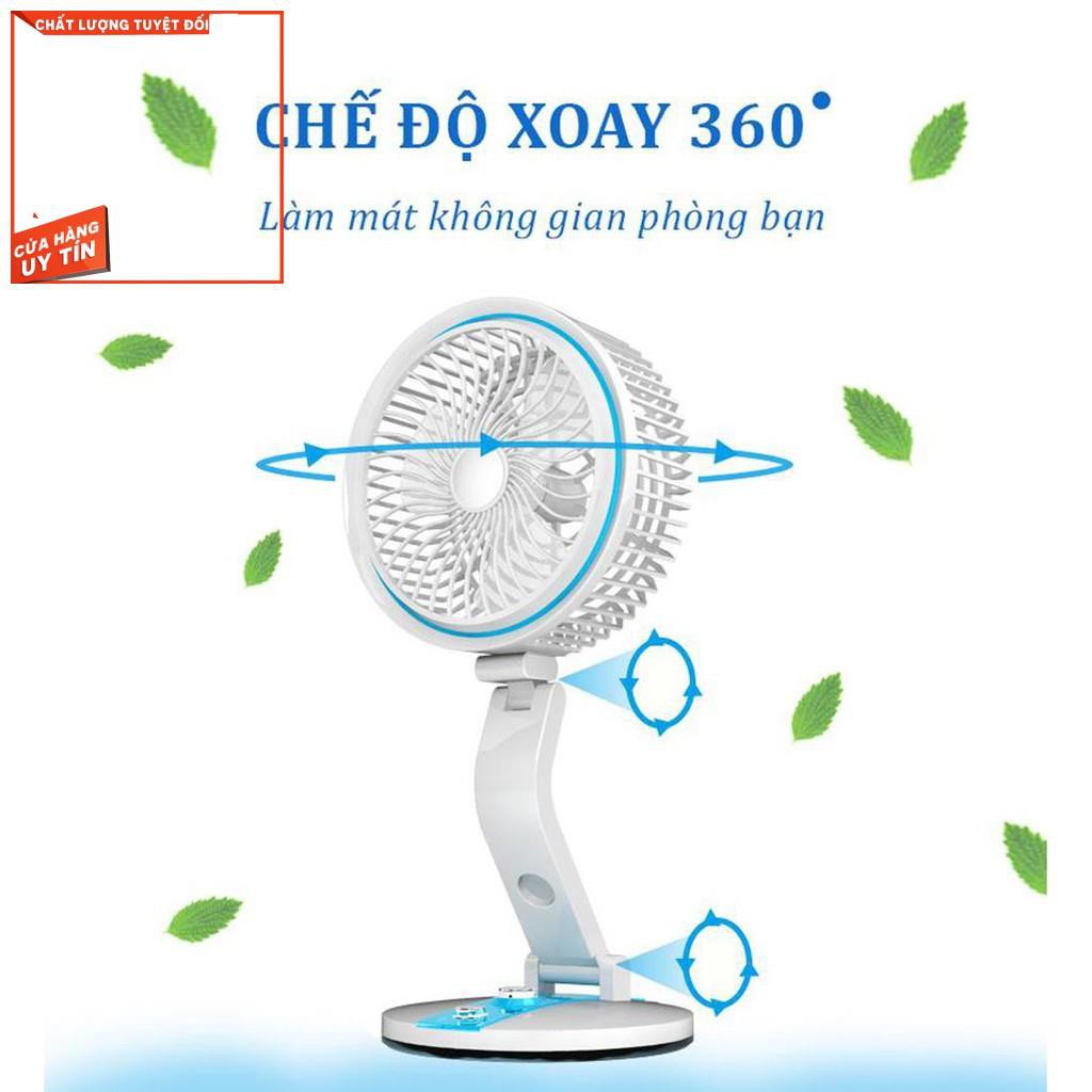 Quạt điện mini,Quạt điện gấp,Quạt tích điện có đèn,Quạt gấp có đèn -Bảo hành uy tín - LỖI 1 ĐỔI 1