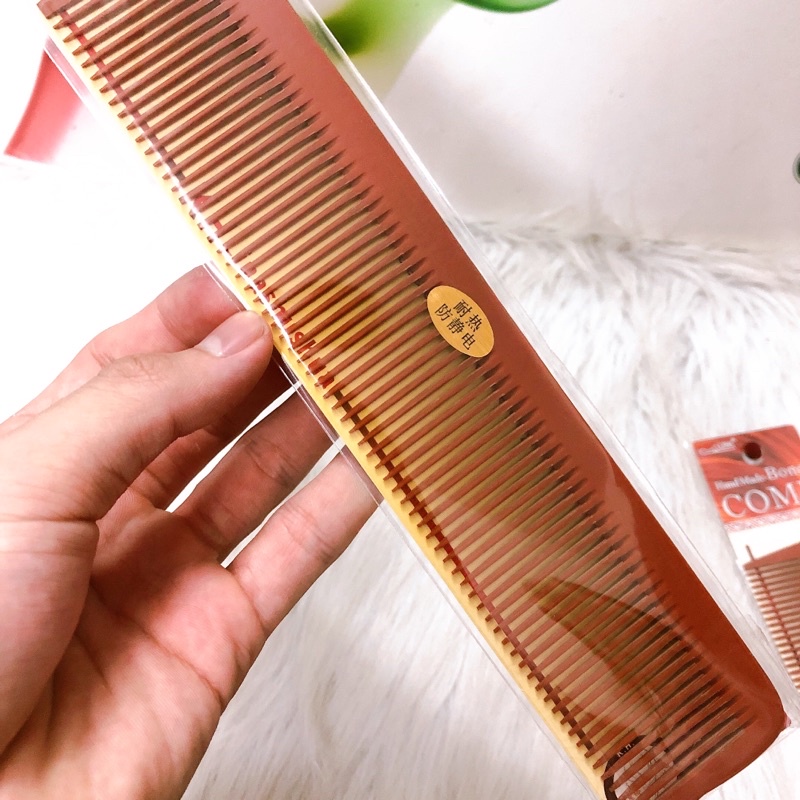 Lược cắt tóc Nam Bản To Chất Liệu Sừng BARBER KH2005 Cao Cấp