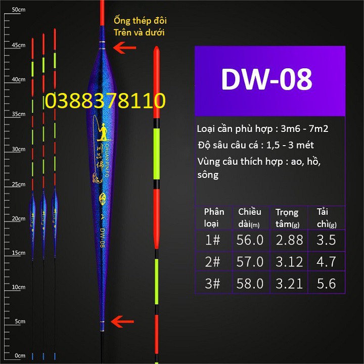 Phao Câu Đài Chuangwei Săn Hàng DW