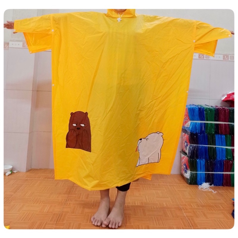 áo mưa cánh dơi hoạt hình dễ thương