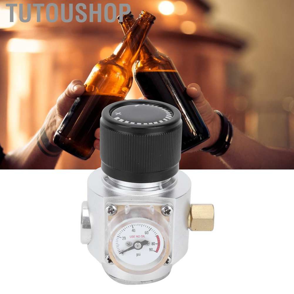 Van điều chỉnh giảm áp suất nước soda 0-90PSI CO2 3/8in dành cho Homebrew