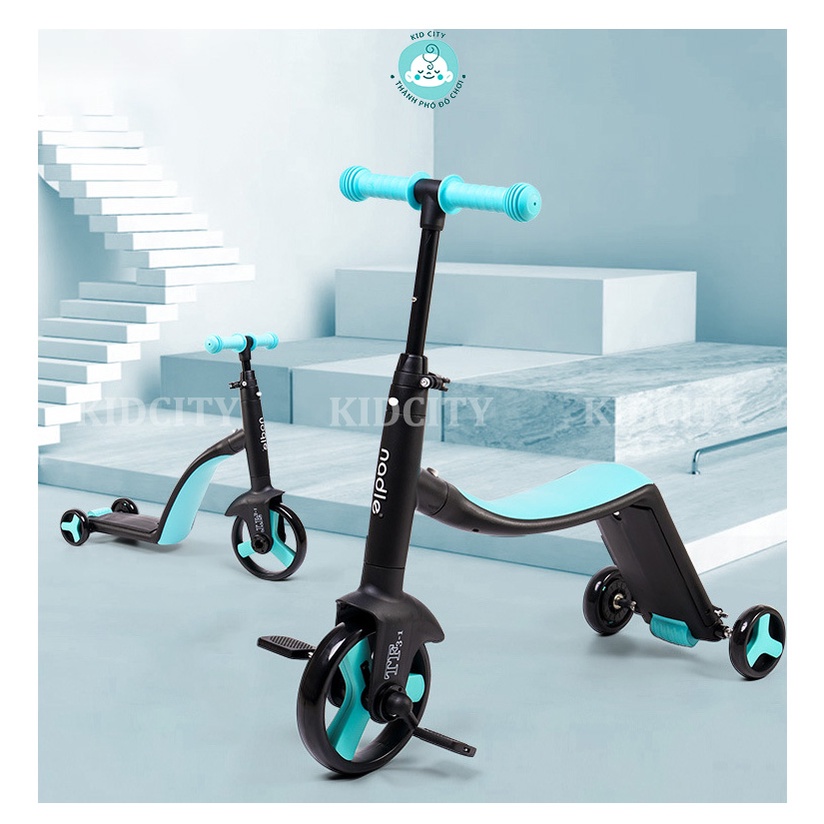 [Hàng Auth - Chọn màu] Xe Trượt Scooter Nadle 3 trong 1 cao cấp cho bé từ 1 đến 6 tuổi