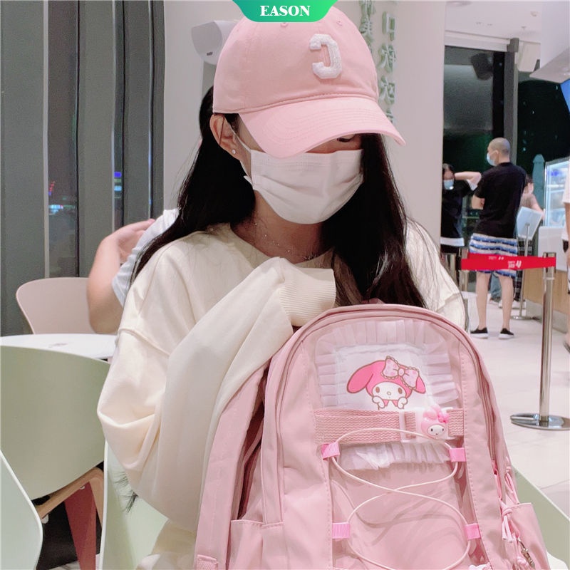 Sanrios Anime KawaiiInsins Cinnamoroll Fashion Waterproof Women Backpack Teenager Girl Kawaii BookBag Laptop Rucksack Cute Student School Bag Mochila Female