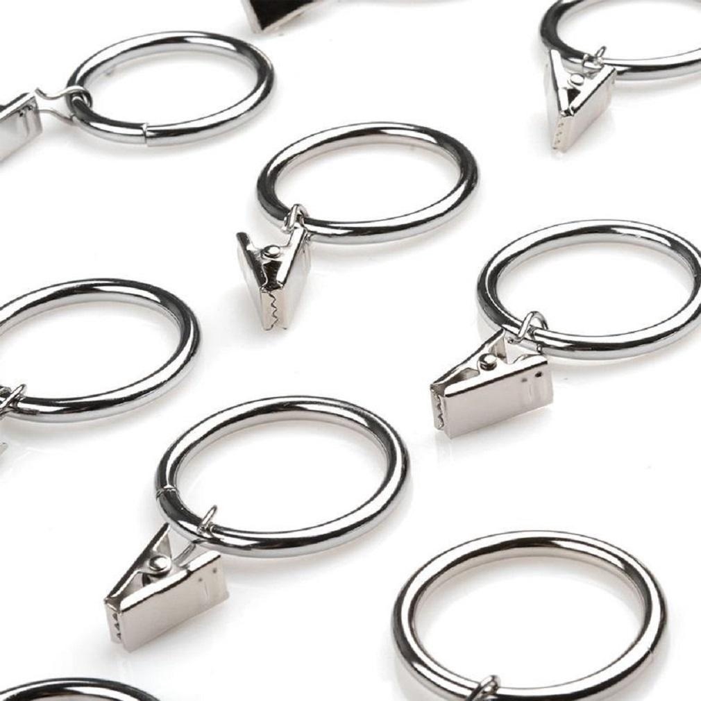 Bộ 10 Móc Treo rèm cửa sổ Bằng Thép Không Gỉ