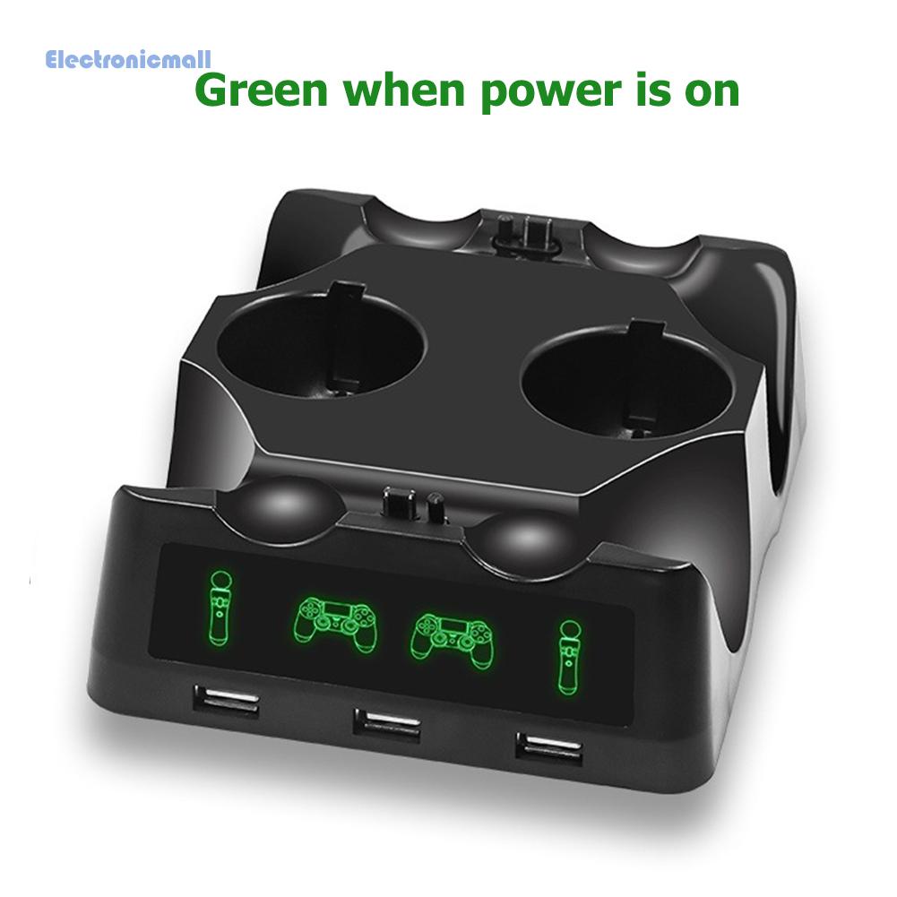 Đế Sạc 4 Trong 1 Cho Tay Cầm Chơi Game PS4+PS