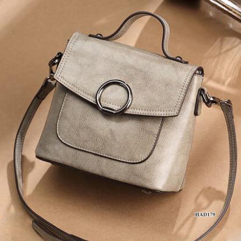 Samdo: Balo kiêm túi xách nữ da thật cao cấp  - Chính hãng Huada - phong cách Hàn Quốc công sở đi làm đi chơi HAD179