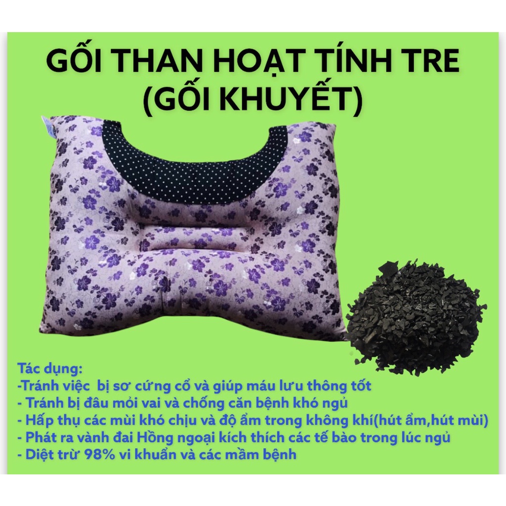 GỐI THAN HOẠT TÍNH TRE