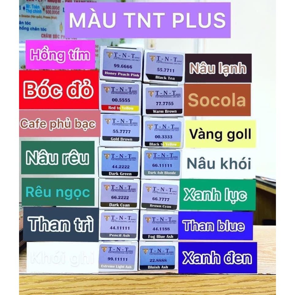 Màu nhuộm tóc TNT Nano Plus Collagen - Lên màu không cần tẩy