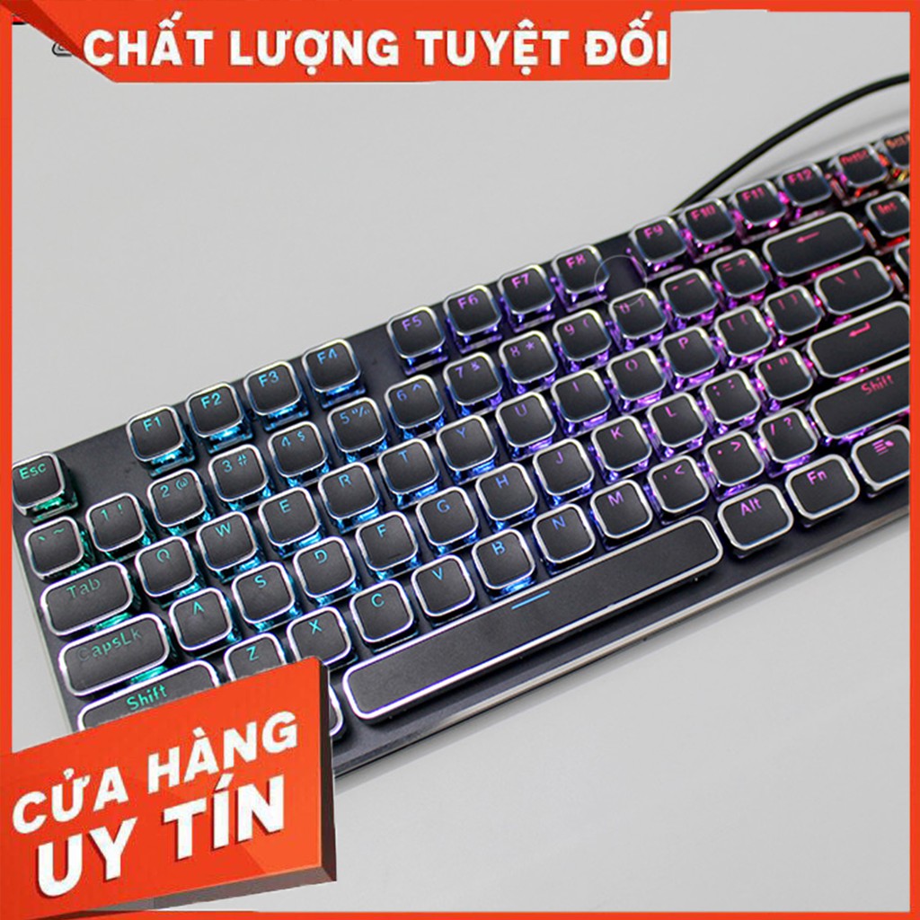 Giảm 40% Keycap  Bàn Phím cơ chuyên dụng Mạ Điện 104 Phím xuyên Led