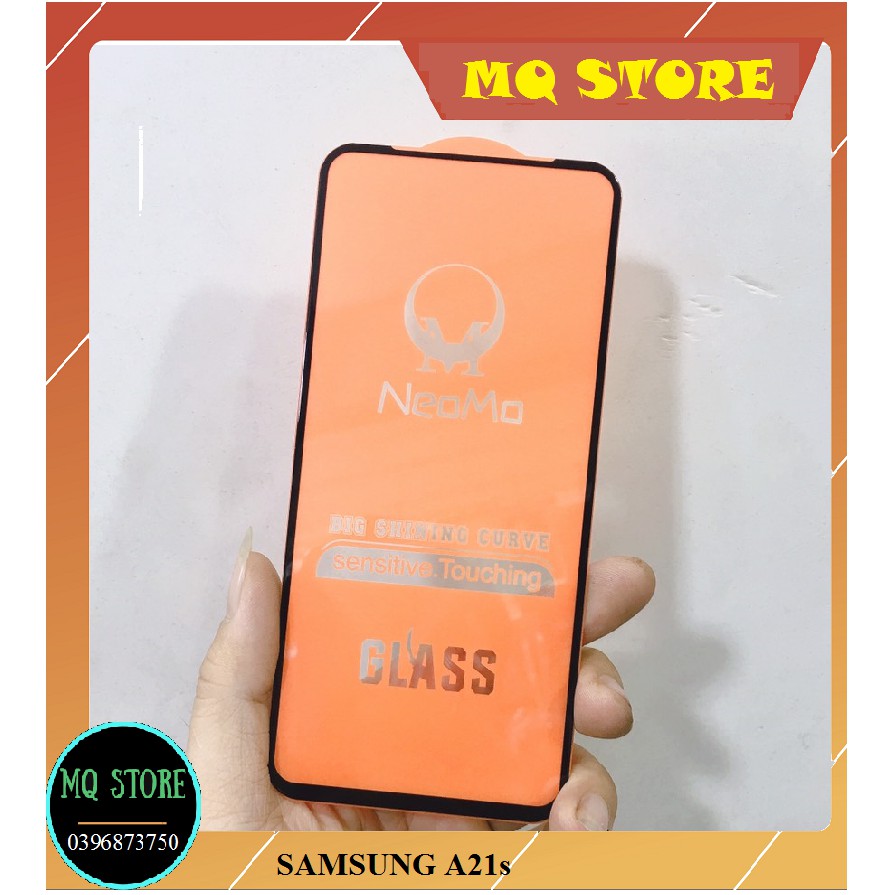 SAMSUNG A21s CƯỜNG LỰC FULL MÀN HÌNH FULL KEO NEOMON CAO CẤP