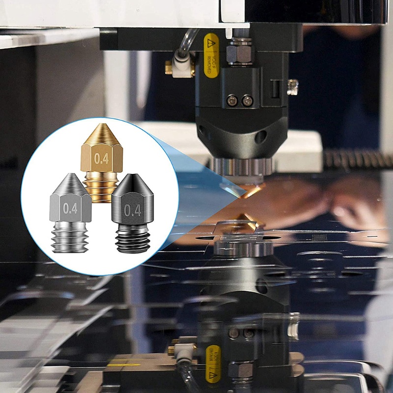 Vòi Phun MK8 Bằng Thép Không Gỉ Cho Máy In 3D MK8 Makerbot Ender