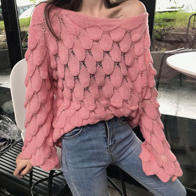 Áo len tay loe phong cách Hàn Quốc dành cho nữ | BigBuy360 - bigbuy360.vn