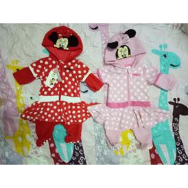 Body nỉ chất dày kéo khóa có nón hàng xuất Disney