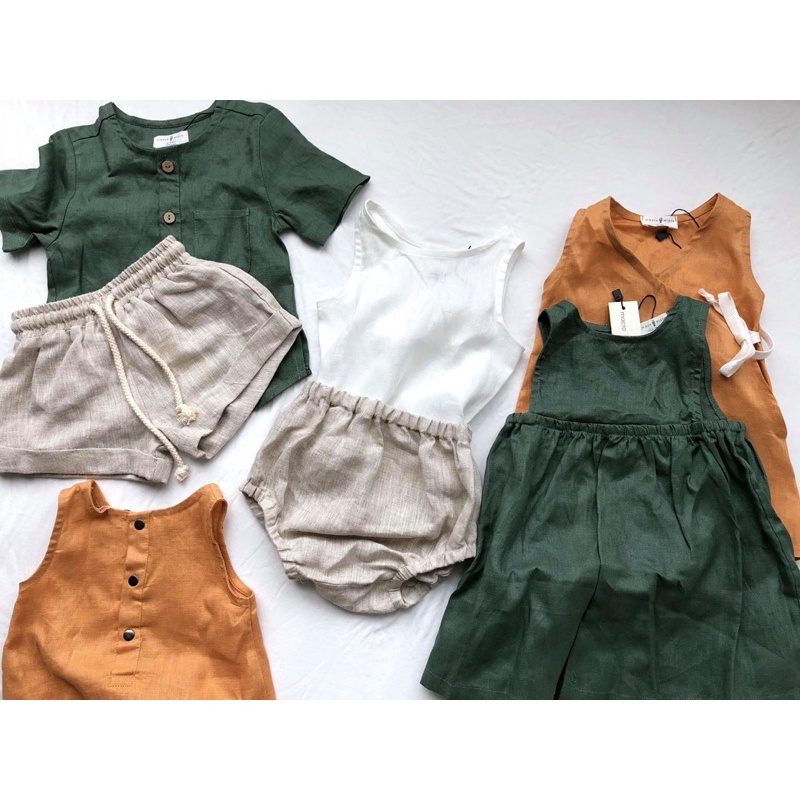 Crop top Singlet (Áo ba lỗ croptop linen)