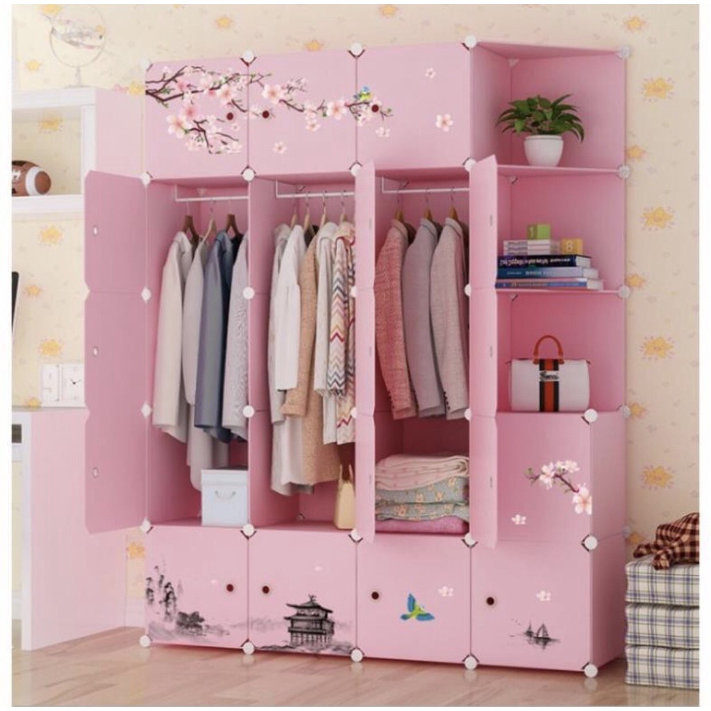[NHIỀU KIỂU ĐẸP] TỔNG KHO TỦ NHỰA LẮP GHÉP 20 Ô (BAO GỒM 3 KỆ) ĐỂ ĐỒ ĐA NĂNG THÔNG MINH SIZE LỚN