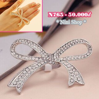 Nhẫn kiễu nơ đáng yêu (kéo sang phải xem thêm mẫu)
