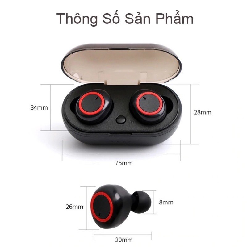 TAI NGHE BLUETOOTH TW60 kèm hộp sạc