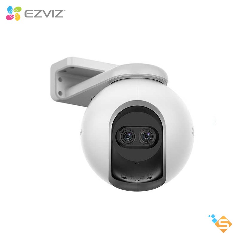 Camera wifi không dây tích hợp AI Ezviz C8PF 2MP, ống kính kép, ghi âm, xoay 360 độ - Bảo hành chính hãng 2 năm