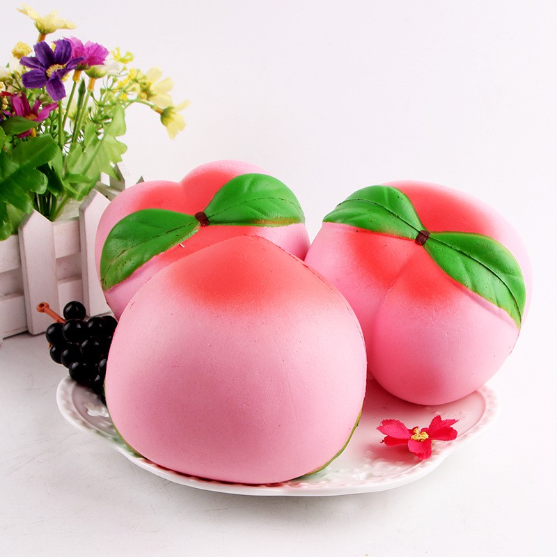 Squishy quả đào siêu chậm tăng 10cm tặng kèm bao bì