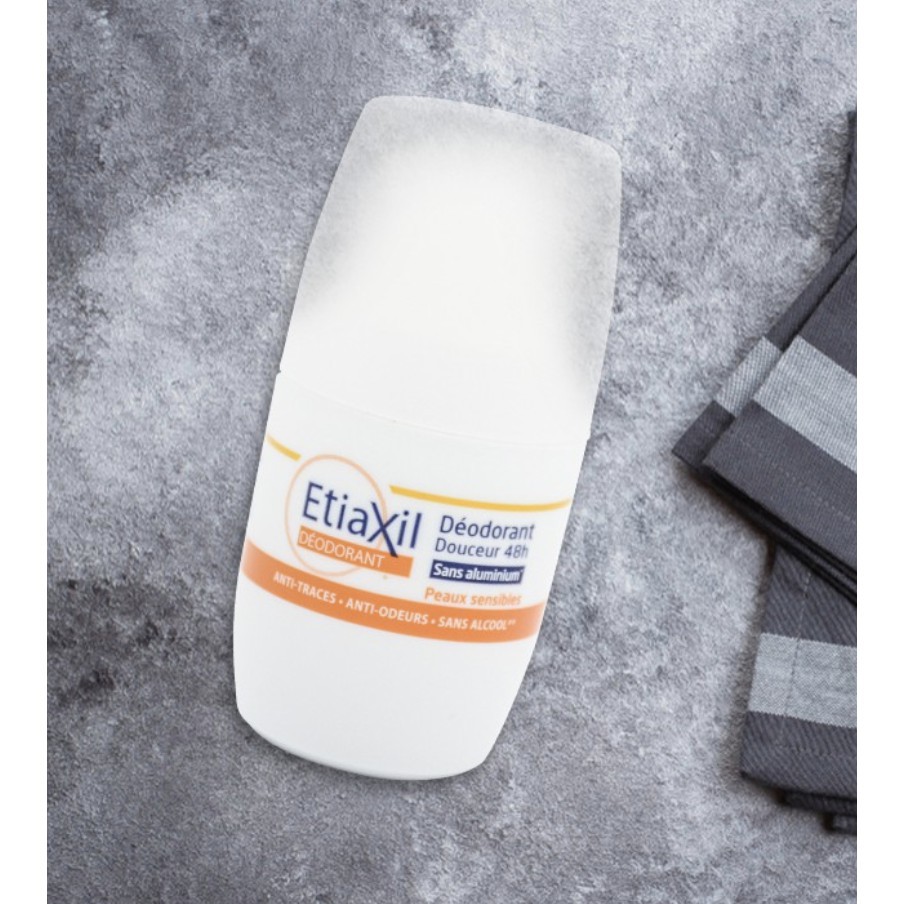 Lăn Khử Mùi Hàng Ngày Etiaxil Deodorant Anti-Transpirant 48h Roll-On Peaux Sensibles 50ml - HAFA COSMETICS
